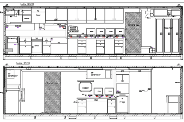 Technical layout and design of an Elyteq mud logging cabin